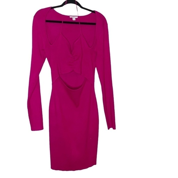𝅺BARLLL pink sweater dress. Long sleeves with halter top Size XXL - Picture 2 of 5